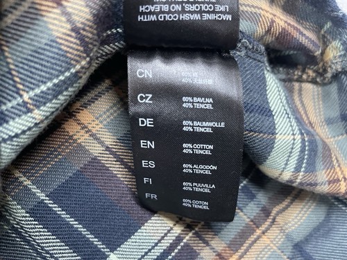 Camisa de franela manga larga con botones a cuadros Kuhl The Law para hombre XXL 2XL azul verde - Imagen 9 de 11