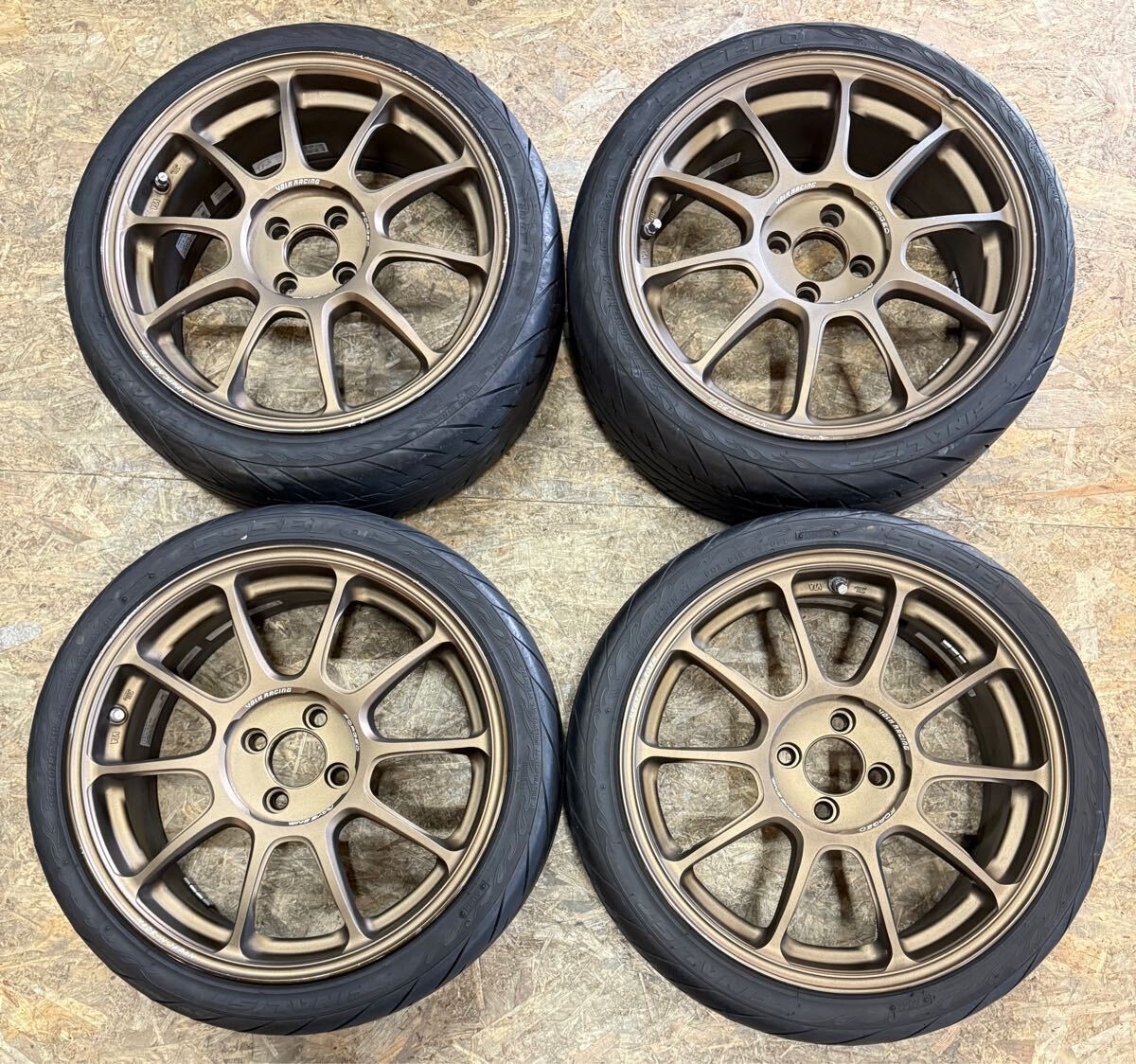 年末のプロモーション PCD100 177J+42 ZE40 Racing Volk RAYS Rare JDM 4 4H holes タイヤ・ホイール