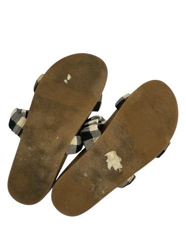 Madewell Loretta Gingham Check Slide Sandals size 8 - Picture 6 of 7