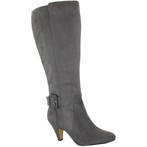 Bella Vita Womens TROY II PLUS Gray Knee-High Boots 10 Wide (C,D,W) BHFO 3590