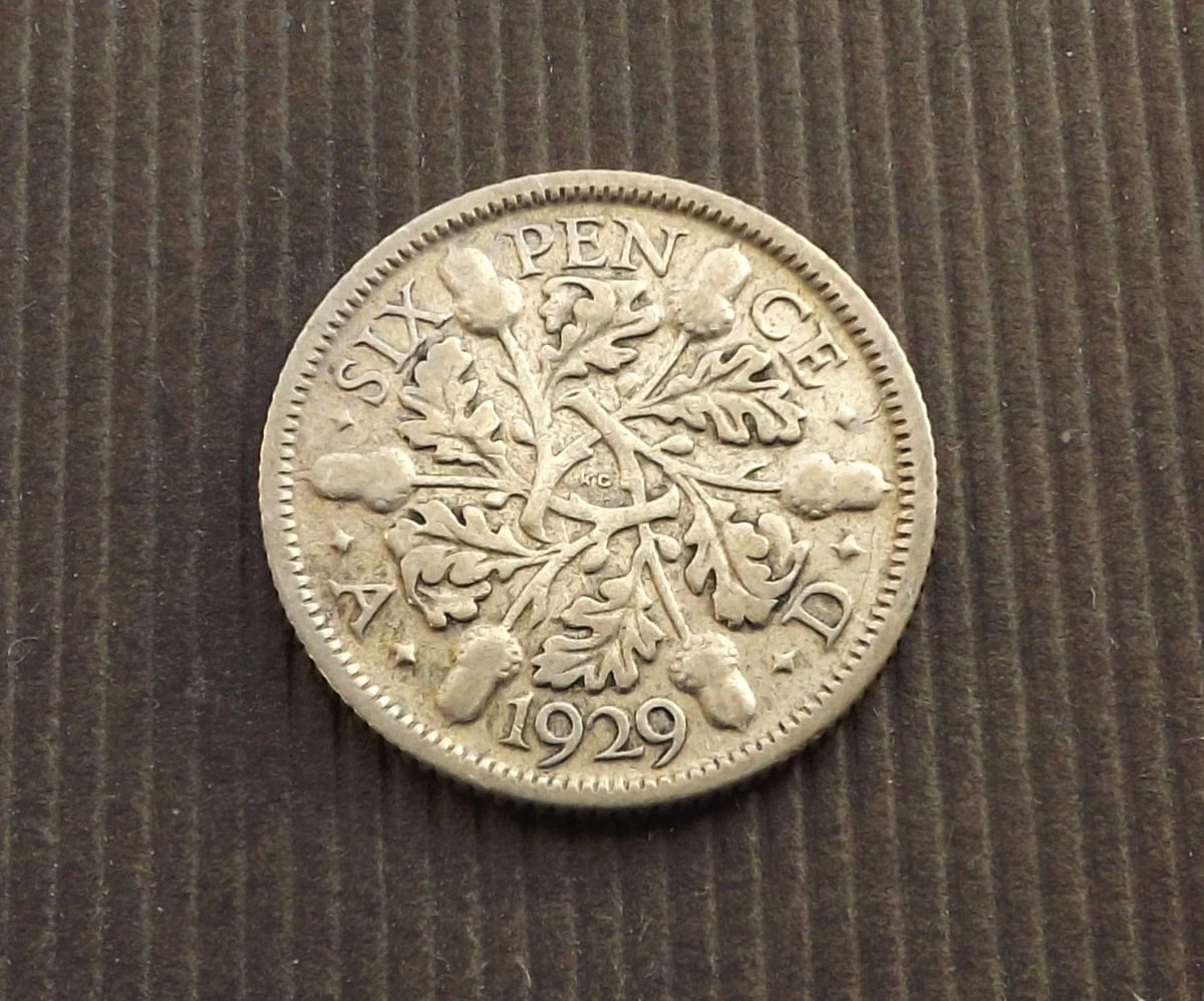 银色1929 年英国硬币| eBay
