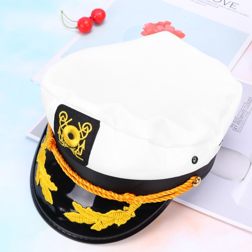 Navy Cap Captain Bachelor Party Captain's Hat Sailor Performance Hats - Imagen 2 de 11