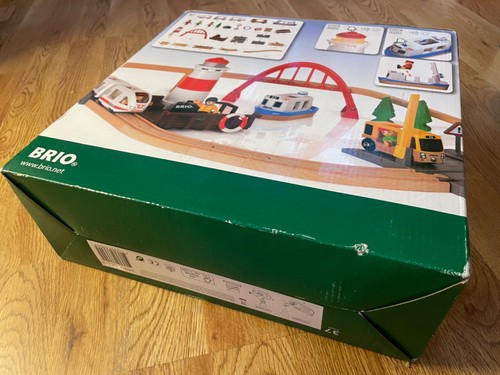BRIO 33624 SEA TRAVEL SET wooden railway train set NIB - Picture 3 of 7