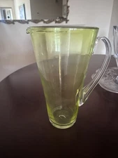 Hand Blown Signed Pitcher