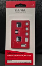 Hama SIM-Karten-Adapter - 5-teiliges Set - mit SIM-Nadel - NEU