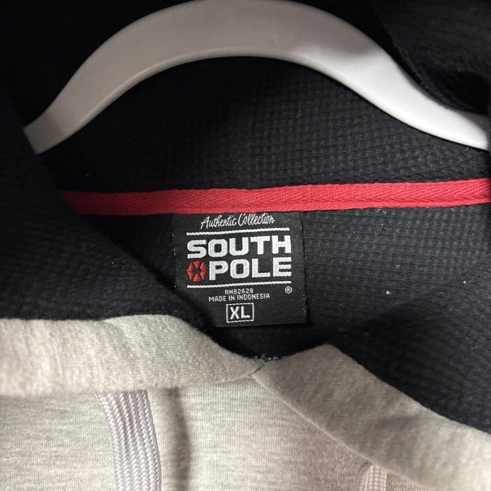 Толстовка мужская Southpole вышитая с курсивным надписью Y2K вересковый серый размер XL - Изображение 4 из 4