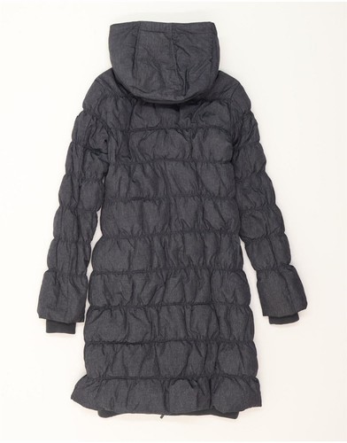 GAS Womens Hooded Padded Coat UK 10 Small Grey Polyamide AJ16 - Picture 2 of 3