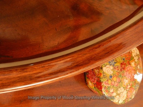 Fits FERRARI Steering Wheel Wood 275 GTB 4 NEW - Picture 6 of 12