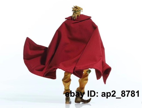 1/12 Scale Red Wired Cloak Cape Fit For Dio 6'' Action Figure Custom Doll - Foto 4 di 6
