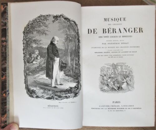 Beranger Canciones Biografía Aires Álbum 196 Planche 5 Vol 1875 Grandville Etc. - Imagen 7 de 12