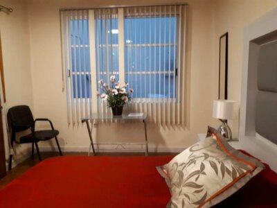 HABITACION TOTALMENTE AMUEBLADA, SERVICIOS COMPARTIDOS, CENTRICAMENTE UBICADA