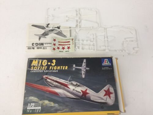 Vintage Italeri MIG-3 SOVIET FIGHTER 1/72 Scale #MB7 NIOB - Picture 3 of 3