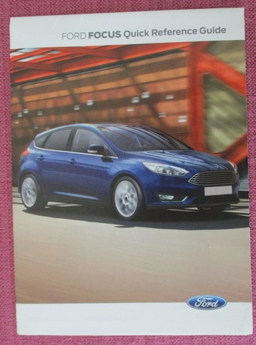 (2016 PRINT) FORD FOCUS (2014 - 2018) HANDBOOK - USER GUIDE - OWNERS MANUAL. - Picture 8 of 8