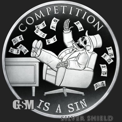 2023 - COMPETITION IS A SIN 1oz .999 FINE SILVER PROOF MINIMINTAGE IN STOCK!! - Bild 2 von 5