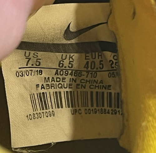 Nike Superfly 6 Academy Neymar Size 7.5 Yellow Soccer Cleat AO9466-710 - Picture 12 of 12