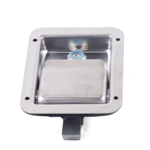 4* Paddle Door Lock Stainless Steel Latch Handle Truck Tool Box Lock+Keys - Picture 6 of 12