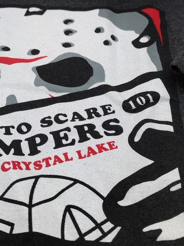 2xl Friday the 13th Jason How to Scare Campers Crystal Lake Men's T-Shirt - Imagen 3 de 7