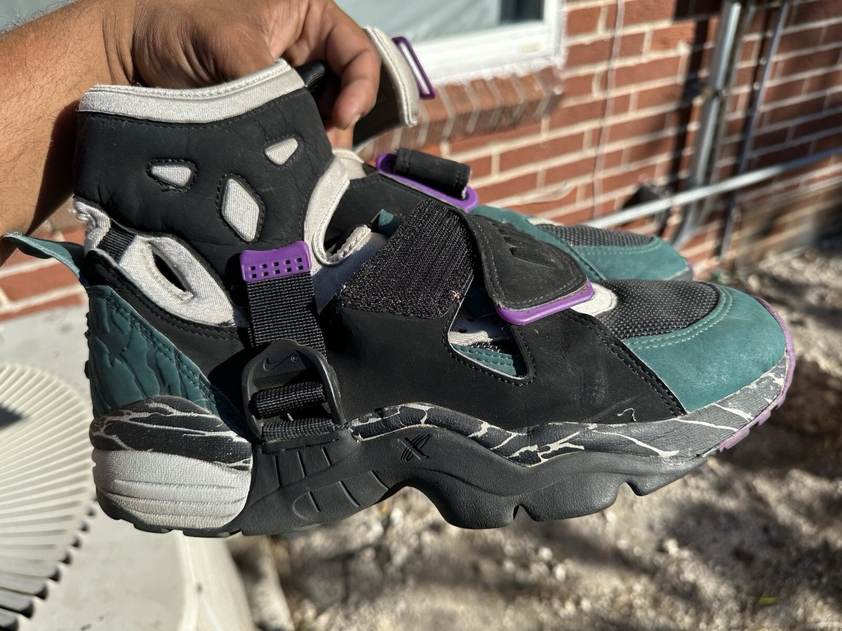 NIKE 1993 AIR TRAINER HUARACHE CAPUCCINO Green/ Purple Size