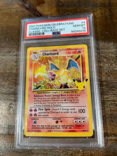 POKEMON 2021 Celebrations Classic Coll CHARIZARD Holo #4 PSA 10 Gem Mint