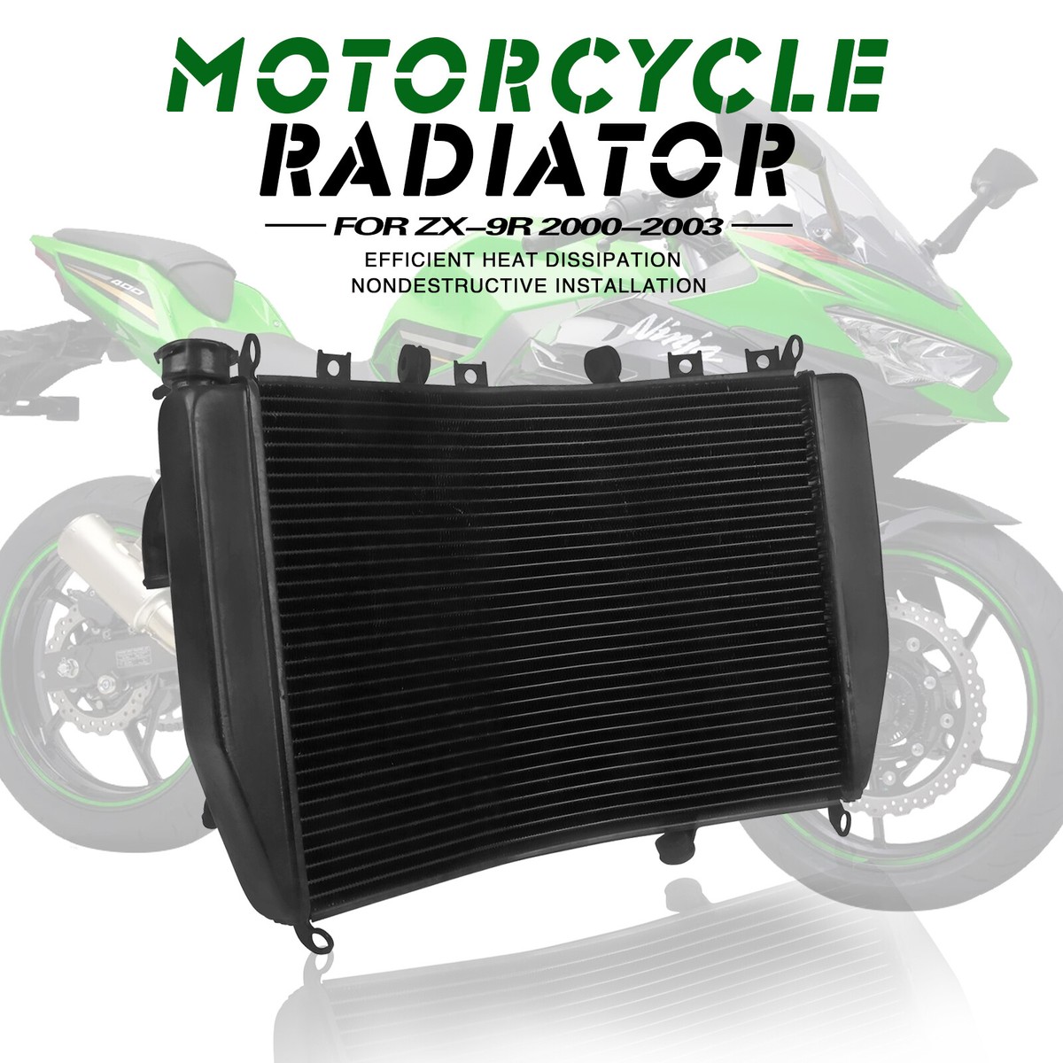 ALUMINUM RADIATOR カワサキzx9r ラジエーター FOR 1998-2003 KAWASAKI