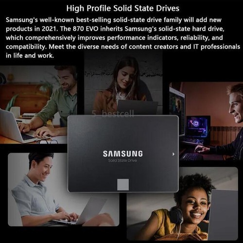 Samsung SSD 870 EVO 2,5" SATA III Solid State Drive 250GB für PC Laptop Dell - Bild 7 von 8