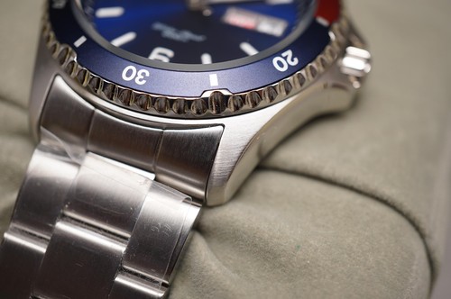 New Orient SAA02009D3 Pepsi Mako 200M Automatik Taucheruhr - Bild 6 von 16