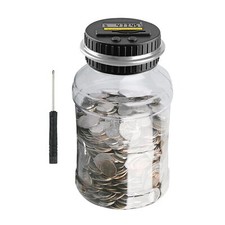Digital Coin Counter Money Jar Saving Piggy Bank for Kids Adults