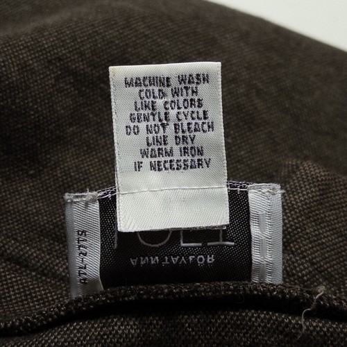 Vintage Ann Taylor LOFT Top Sz Small Brown 1/4 Zip Knit Cotton Stretch Casual - Picture 8 of 8