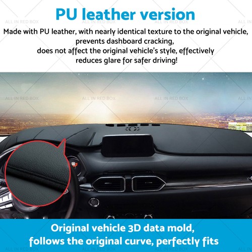 Dash Mat Anti-Slip Microfiber Leather Suitable For Toyota Prado 150 Series 09-24 - Picture 4 of 13