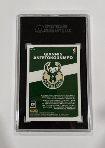 Donruss Optic #5 2019-20 ¡Mi casa! Giannis Antetokounmpo SGC 9,5 - Imagen 3 de 3