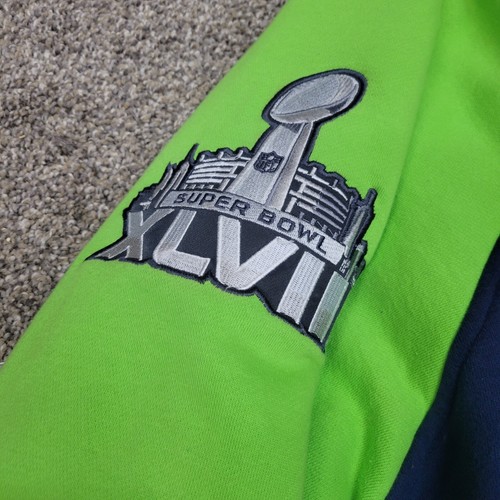 3XL NFL Seattle Seahawks Super Bowl Champion Cotton Varsity Jacket - Size: XXXL - Picture 13 of 13