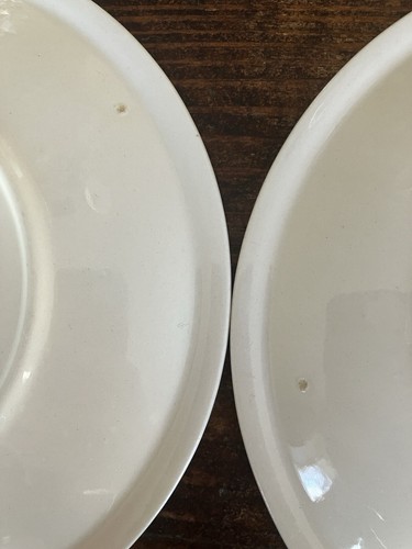 Vintage Vernon Kilns Hawaiian Flowers Aloha Don Blanding Plates Set Of 2 Blue - Picture 6 of 6