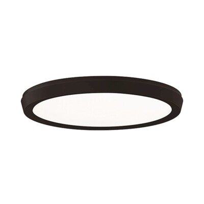 Modern Forms Argo 1Lt 11'' LED Round Flush 3-CCT/3000K, Black - FM-4211-30-BK
