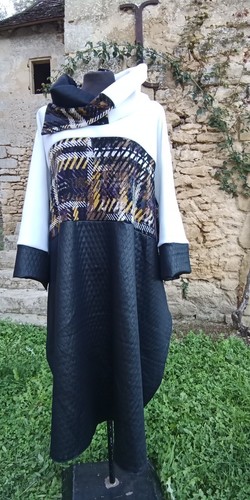 NEW Bespoke Handmade Kimono Sleeve Winter dress Plus Size Free Size - Picture 6 of 14