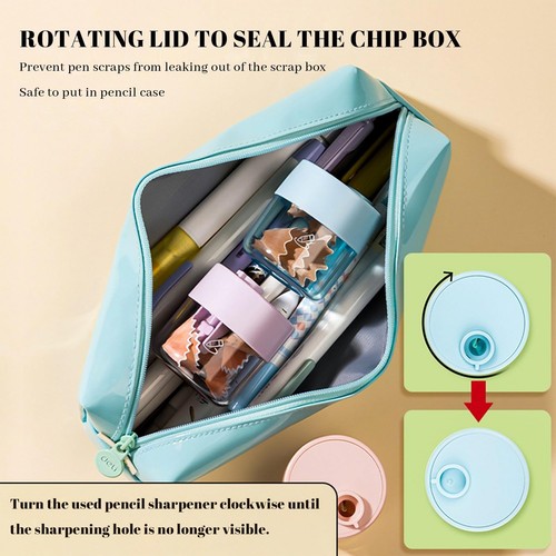 Pencil Sharpeners 3 Pcs Pencil Sharpener Manual Single Hole Colored Pencil Sh... - Picture 6 of 7
