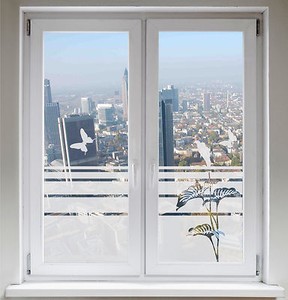 Sonnenschutz Glasdekor Schmetterlinge Dekorfolie Lilie Calla G21 | eBay