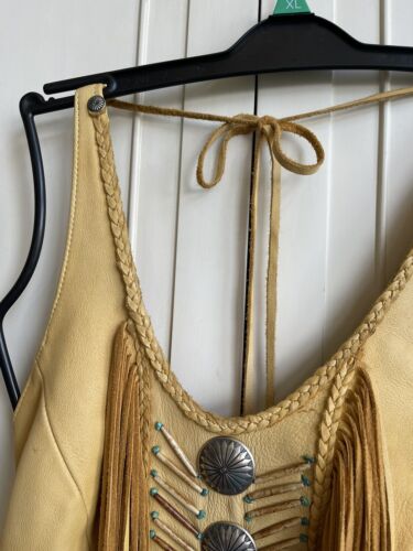 Cactus Mountain Designs VISION QUEST Neckholder Leder Fransen Boho Festival Biker - Bild 4 von 17