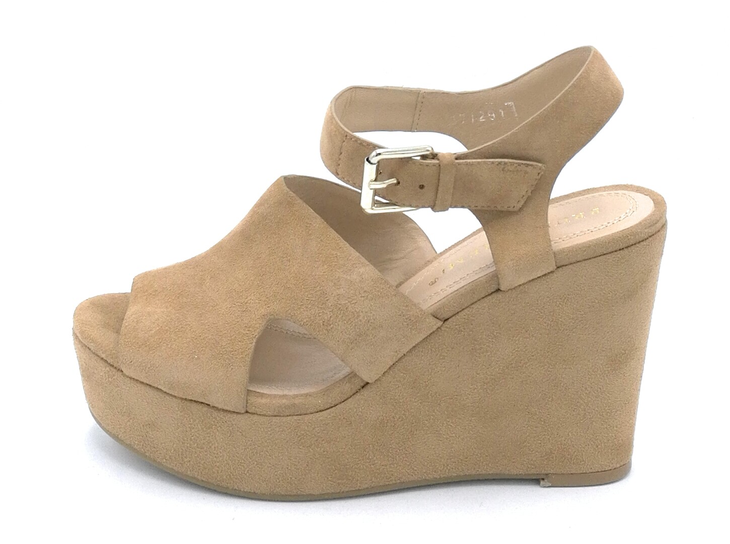 Bruno Premi 5201 Sandale Gämse Beige mit Gurt Hochkeil Bruno Premi 5201 Sandale Gämse Beige mit Gurt Hochkeil