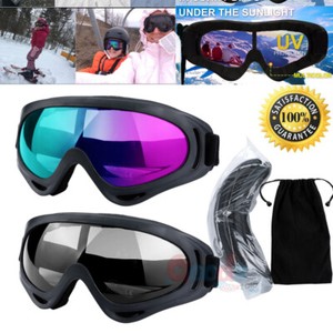 2Pack-Ski-Goggles-Snowboard-Snow-Winter-Sports-Anti-Fog-Glare-Lens-UV400-Glasses