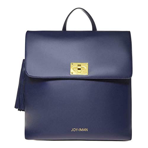 Joy & Iman schicker Lederrucksack mit Quasten und RFID, navy - Bild 1 von 3