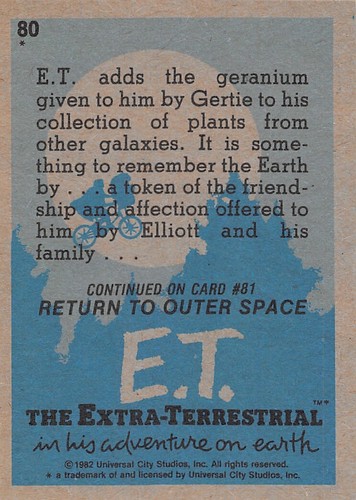 E.T. THE EXTRA TERRESTRIAL 1982 TOPPS PICK-A-CARD #1-87 STICKER 1-12 OR WRAPPER! - Picture 164 of 202