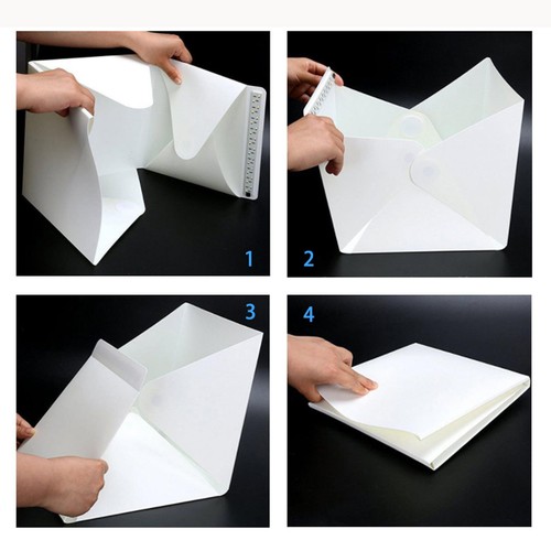 Portable Photo Studio Light Box Photography LED Mini Light Tent or Backdrop UK - Picture 9 of 44