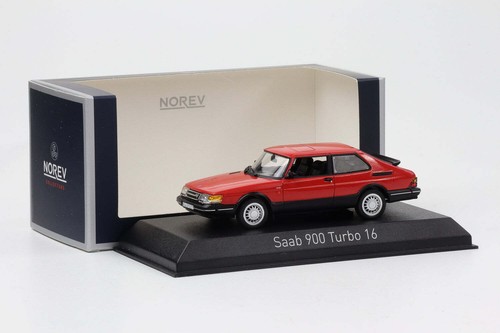 1:43 Saab 900 Turbo 16 rot 1992 Norev 810035 diecast - Afbeelding 3 van 4