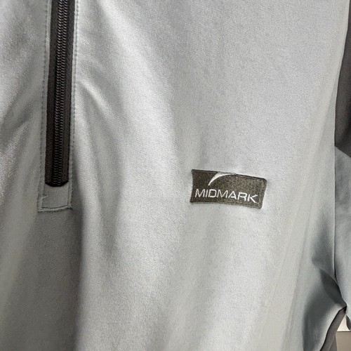 Puma Golf PWRWarm Size L 1/4 Zip Pullover gray long sleeve with midmark logo - Picture 6 of 16