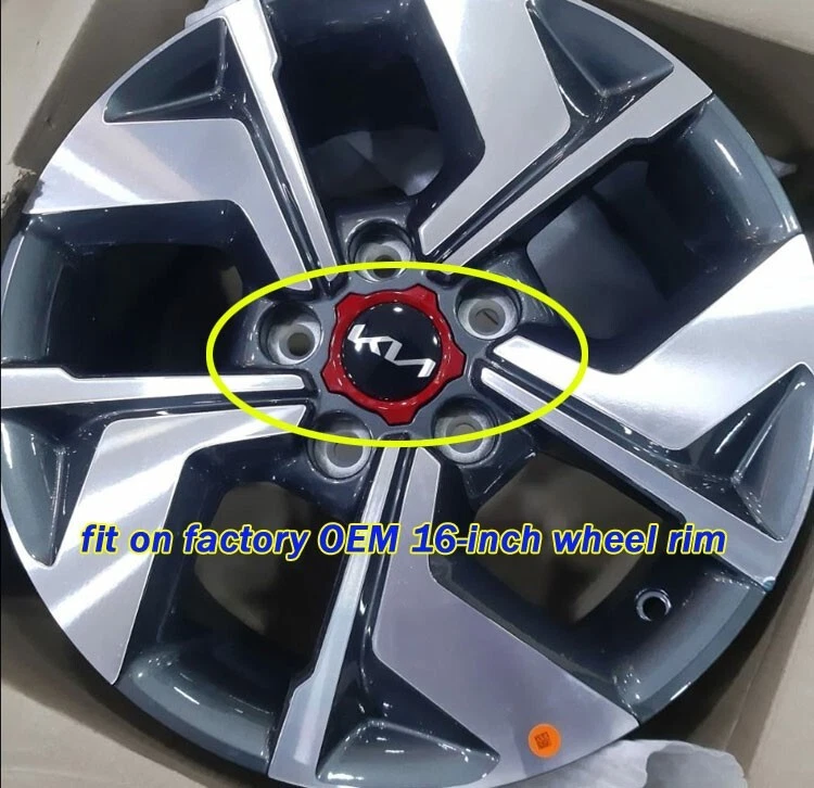 4pc Wheel Cap fit on 2021 2022 2023 2024 KIA Sonet factory 16-inch Wheel Rim - Imagem 2 de 2