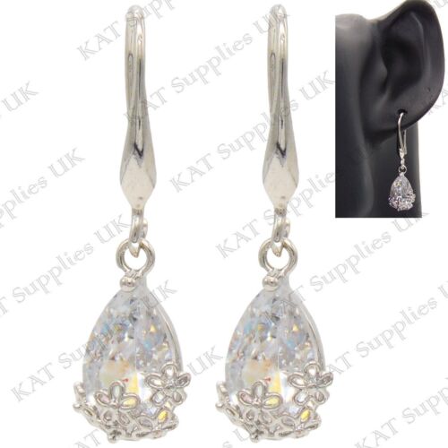 Silver Earrings Drop Dangle Women Jewellery Long Hook Gift Leaf Fashion Tassel - Picture 89 of 104