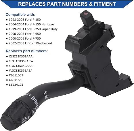 Turn Signal Switch for 1998-2005 Ford F-150 F-250 F-650 F-750 Lincoln Blackwood - Picture 2 of 7