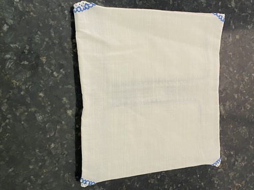 Vintage Hot Rolls Pao Embroidered Linen Bread Basket Liner Cloth 19” Algodao - Picture 9 of 9