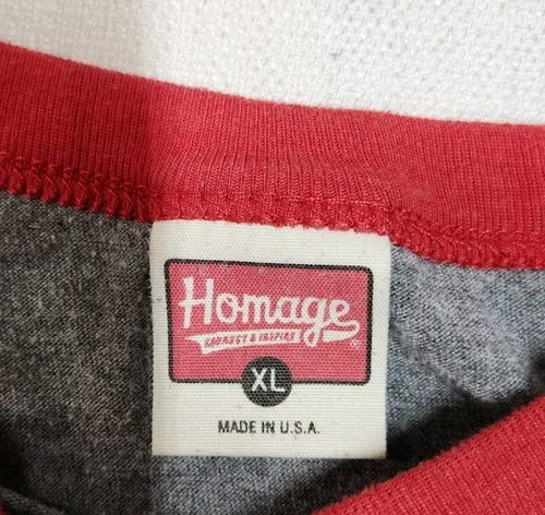 Homage T-shirt Columbus Hockey Blue Jackets XL USA Made CBJ Vintage Inspired - Picture 3 of 8