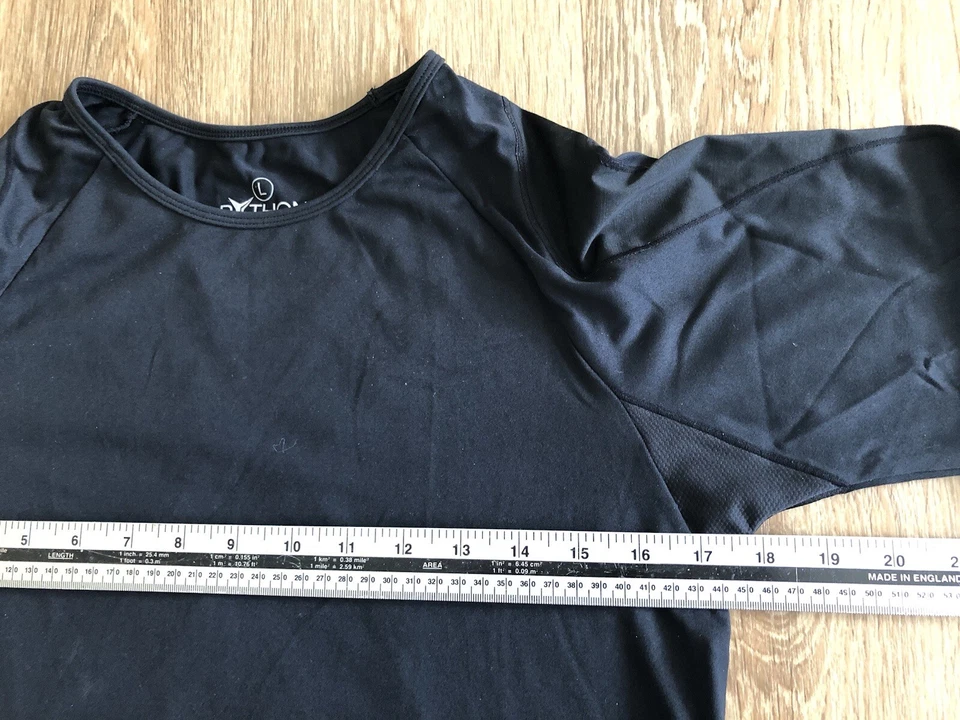 Mens Compression Ski BaseLayers Top Python Performance Black L Sleeve L Large - Image 3 of 4